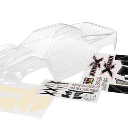 Traxxas 7711 - Body, X-Maxx® (clear, trimmed, requires painting)/ window masks/ decal sheet