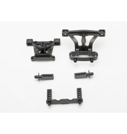 Traxxas 7015 - Body mounts, front & rear/ body mount posts, front & rear