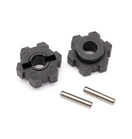 Traxxas 8956 Wheel hubs, hex (2)/ 2.5x14 pins (2)