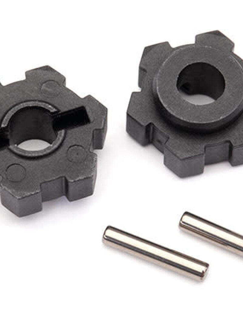 Traxxas 8956 Wheel hubs, hex (2)/ 2.5x14 pins (2)