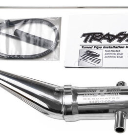 Traxxas 5487 - Tuned pipe, Resonator, R.O.A.R. legal (aluminum, double-chamber) (fits T-Maxx® vehicles with TRX® Racing Engines)