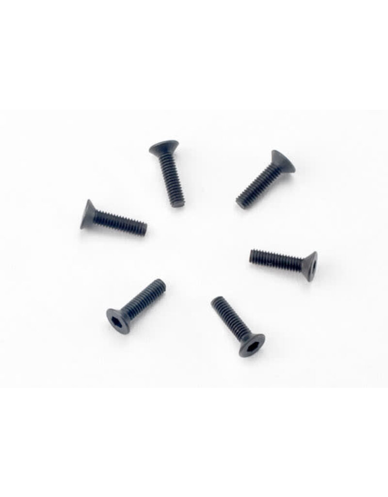 Traxxas 2523 - Screws, 2.5x10mm countersunk machine (hex drive) (6)