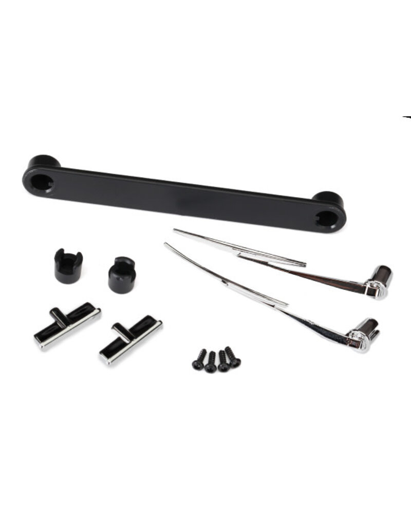 Traxxas 8075 - Door handles, left & right/ windshield wipers, left & right/ retainers (3)/ 1.6x5 BCS (self-tapping) (4) (fits #8010 body)