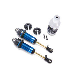 Traxxas 7462 Shocks, GTR xx-long blue-anodized, PTFE-coated bodies with TiN shafts (fully assembled, without springs) (2)