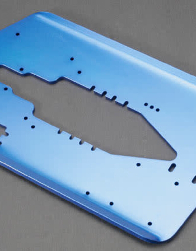 Traxxas 5122x Chassis, T-Maxx®, long wheelbase (extended 30mm) (6061-T6 aluminum, 4.0mm) (blue anodized)