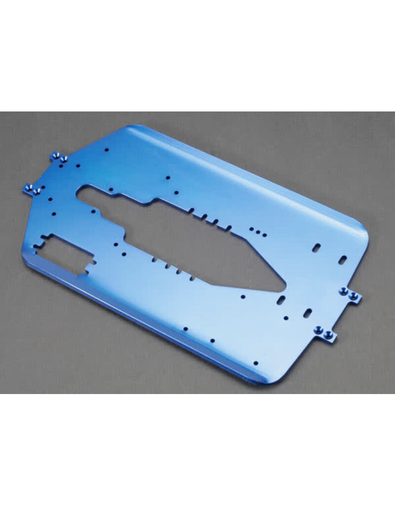 Traxxas 5122x Chassis, T-Maxx®, long wheelbase (extended 30mm) (6061-T6 aluminum, 4.0mm) (blue anodized)