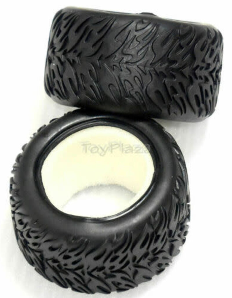Redcat Racing 16043 Flame Tires + Sponge (Truggy)