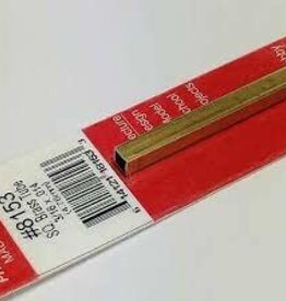 K&S KNS-8153	3/16"x12" Square Brass Tube .014 Wall (1)