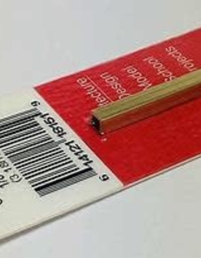 K&S KNS-8151	1/8"x12" Square Brass Tube .014 Wall (1)