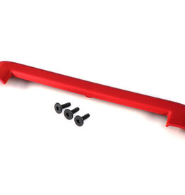 Traxxas 8912r Tailgate protector, red/ 3x15mm flat-head screw (4)