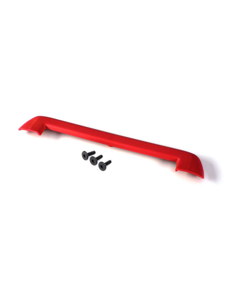 Traxxas 8912r Tailgate protector, red/ 3x15mm flat-head screw (4)