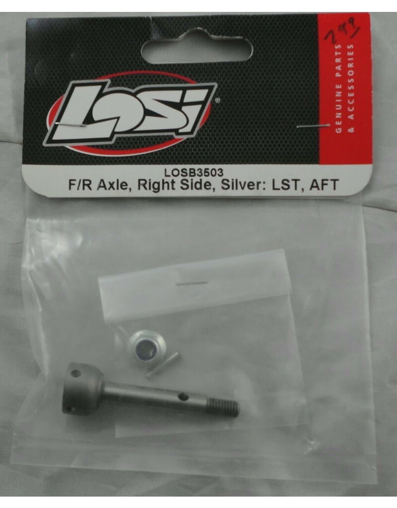 losi Team Losi LST Monster Truck Front/Rear Right Side Black Axle LOSB3503