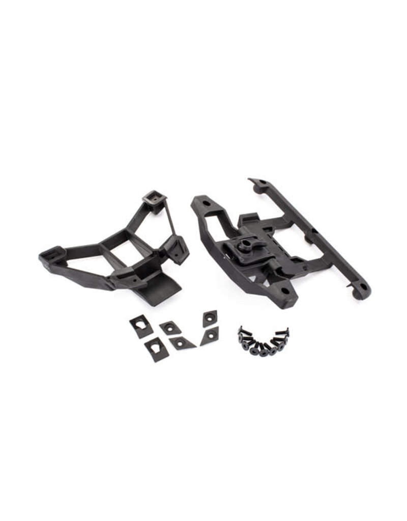 Traxxas 8915 - Body mounts, front & rear/ 3x12mm BCS (1)/ 3x12mm shoulder screw (2)/ 3x8mm CS (2)/ 3x15mm flat-head machine screw (9)