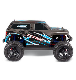 laTrax 76054-5 - black LaTrax® Teton: 1/18 Scale 4WD Electric Monster Truck. Ready-To-Race® and Powered by Traxxas® with ESC (fwd/rev) and brushed motor. Includes: 6-cell 7.2V NiMH battery with AC charger