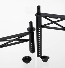 Traxxas 7216 - Body mounts, front & rear/ body washer, rear (2)