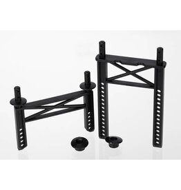 Traxxas 7216 - Body mounts, front & rear/ body washer, rear (2)