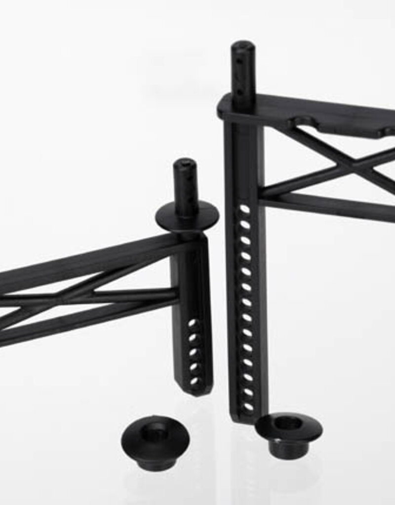Traxxas 7216 - Body mounts, front & rear/ body washer, rear (2)