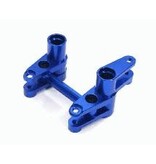 Integy Billet Machined Alloy Steering Bell Crank Set for Traxxas 1/10 4-Tec 2.0  In Stock - C28427BLUE