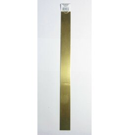 K&S KNS-8237	.025"x1"x12" Brass Strips (1)