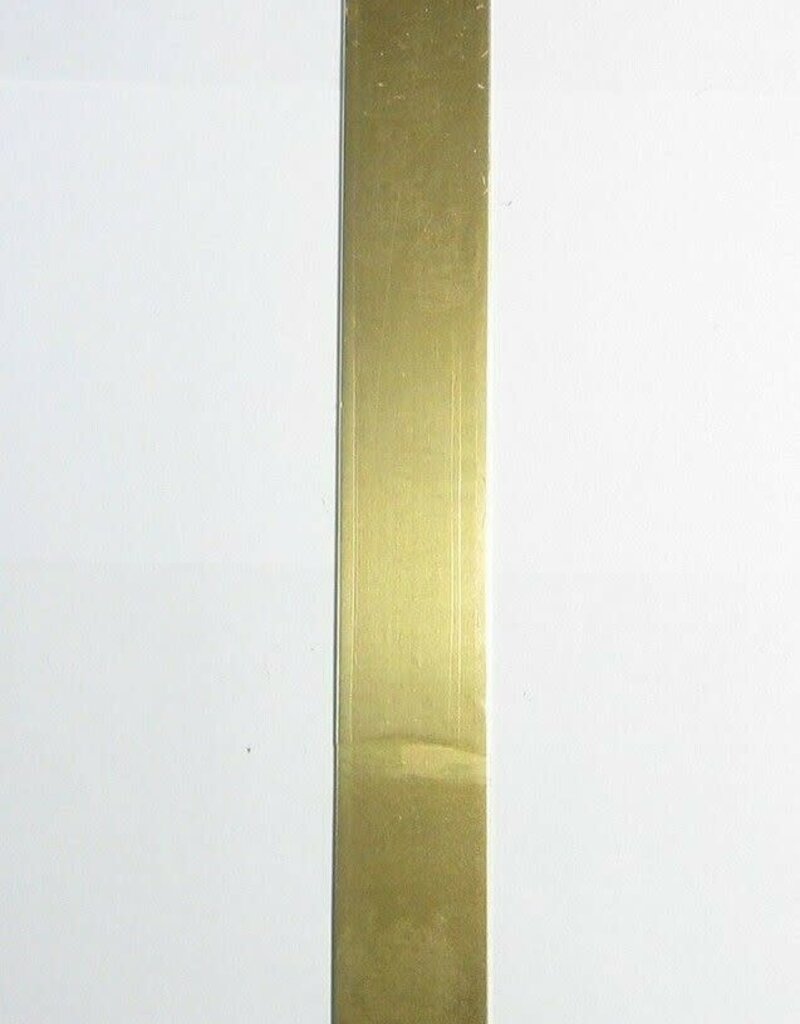 K&S KNS-8237	.025"x1"x12" Brass Strips (1)
