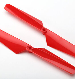 Traxxas 6628 - Rotor blade set, red (2)/ 1.6x5mm BCS (2)