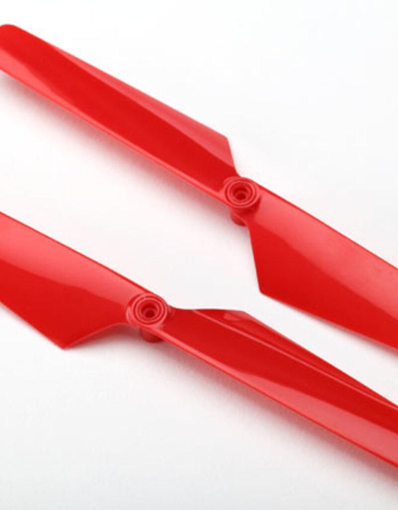 Traxxas 6628 - Rotor blade set, red (2)/ 1.6x5mm BCS (2)