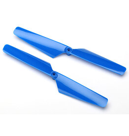 Traxxas 6629 - Rotor blade set, blue (2)/ 1.6x5mm BCS (2)