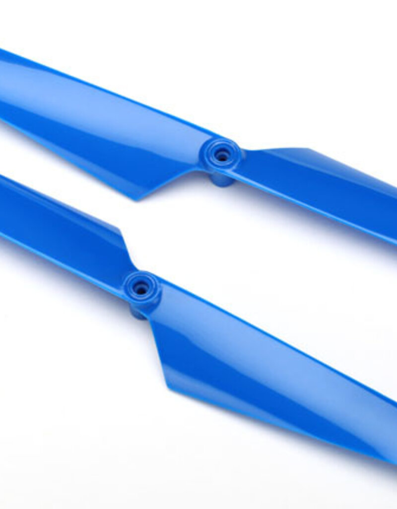Traxxas 6629 - Rotor blade set, blue (2)/ 1.6x5mm BCS (2)