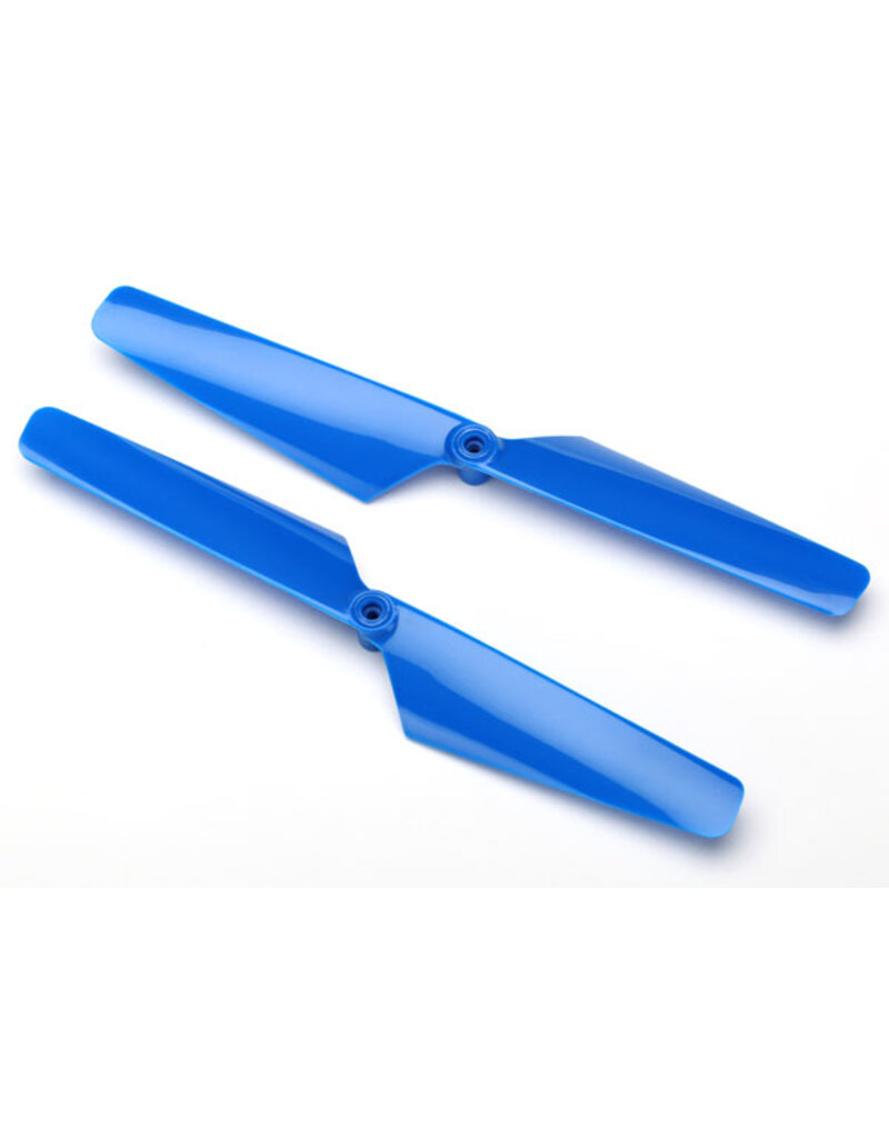 Traxxas 6629 - Rotor blade set, blue (2)/ 1.6x5mm BCS (2)