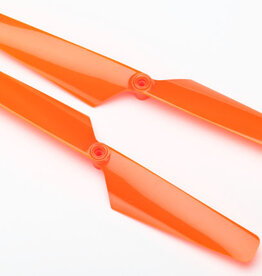 Traxxas 6630 - Rotor blade set, orange (2)/ 1.6x5mm BCS (2)