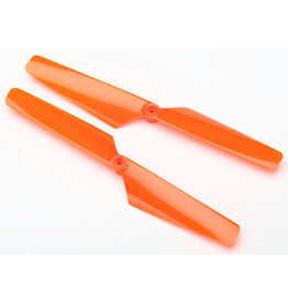 Traxxas 6630 - Rotor blade set, orange (2)/ 1.6x5mm BCS (2)