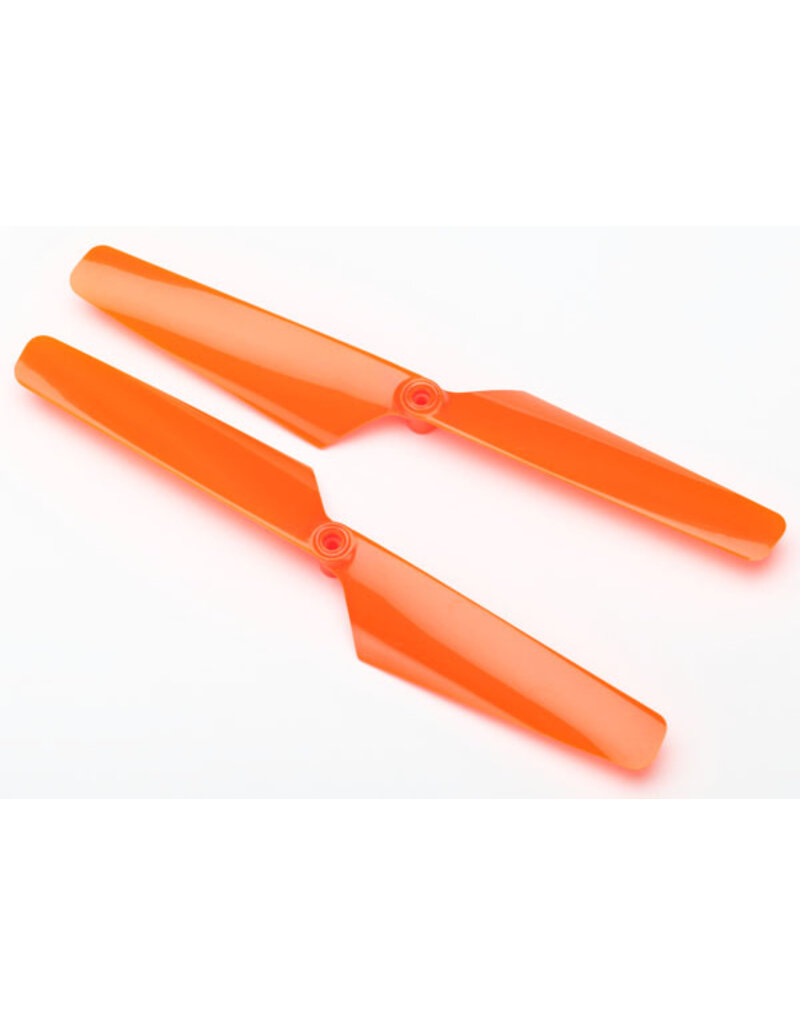 Traxxas 6630 - Rotor blade set, orange (2)/ 1.6x5mm BCS (2)