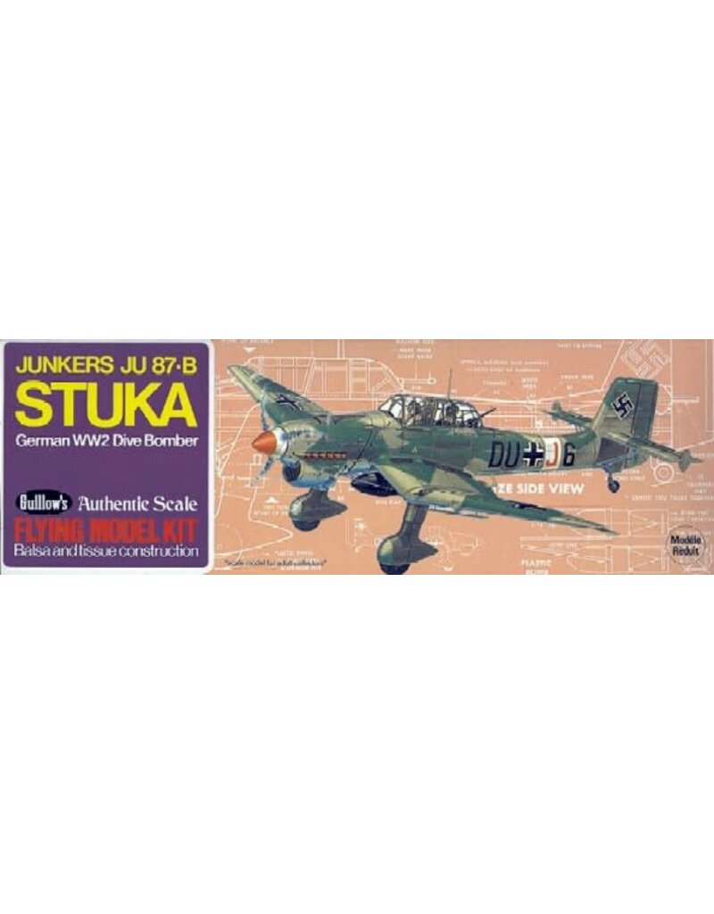 guillows GUI-508	16-1/2" Wingspan Ju87B Stuka Kit