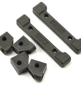 Traxxas 8334 Mounts, suspension arms (front & rear)/ hinge pin retainers (4)