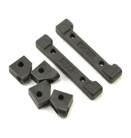 Traxxas 8334 Mounts, suspension arms (front & rear)/ hinge pin retainers (4)