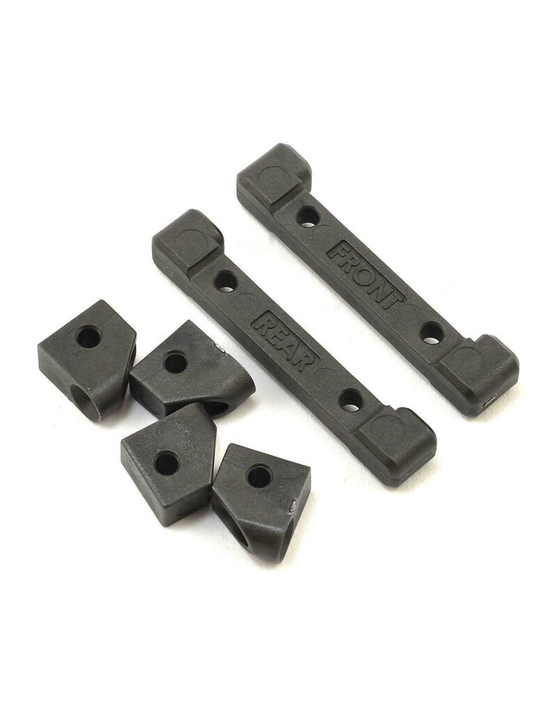 Traxxas 8334 Mounts, suspension arms (front & rear)/ hinge pin retainers (4)