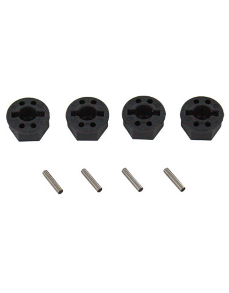 Redcat Racing BS903-012 Plastic Wheel Hex w/ Pin (4pcs ea.)(for use with 4mm threaded axles only