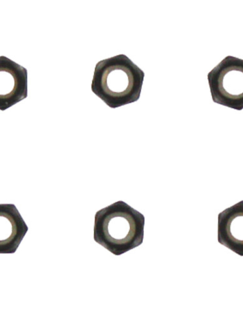 Redcat Racing 85793 3mm Steel Nylon Insert Lock Nuts (6pcs)