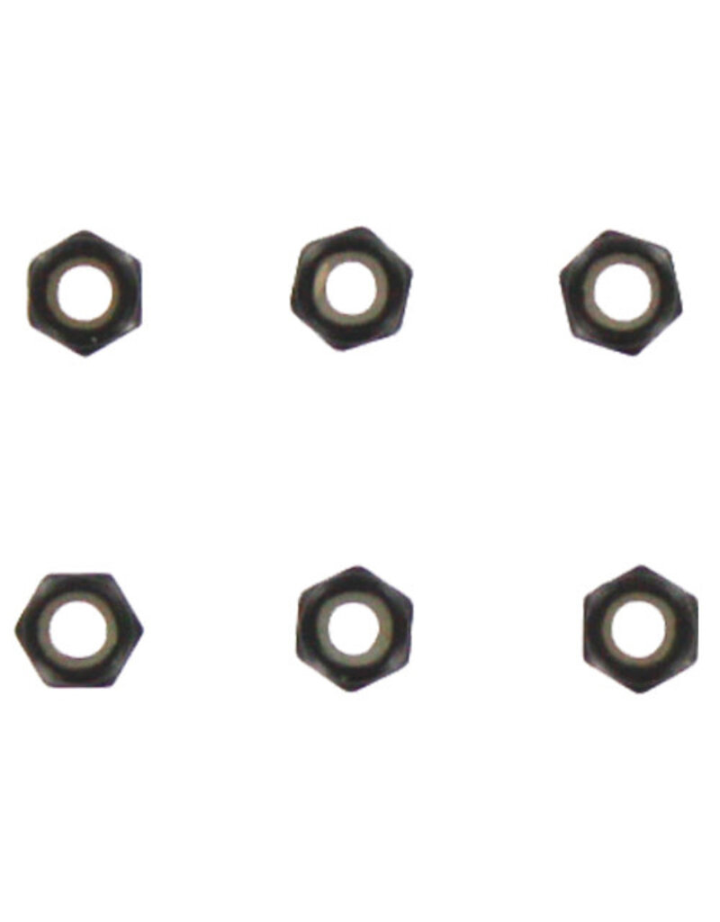 Redcat Racing 85793 3mm Steel Nylon Insert Lock Nuts (6pcs)