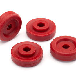 Traxxas 8957R Wheel washers, red (4)