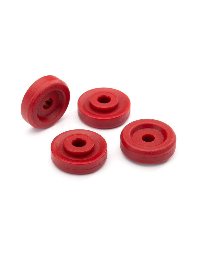 Traxxas 8957R Wheel washers, red (4)