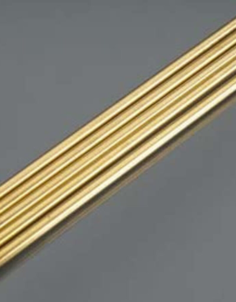 K&S KNS-1149	1/4"x36" Round Brass Tube .014 Wall