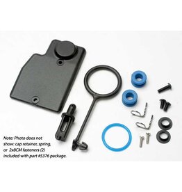 Traxxas 5376 - Rebuild kit, fuel tank (includes: mounting post, grommets (2), tank guard, mounting clips (2), cap o-ring, cap o-ring retainer, cap pull ring, spring, hardware)
