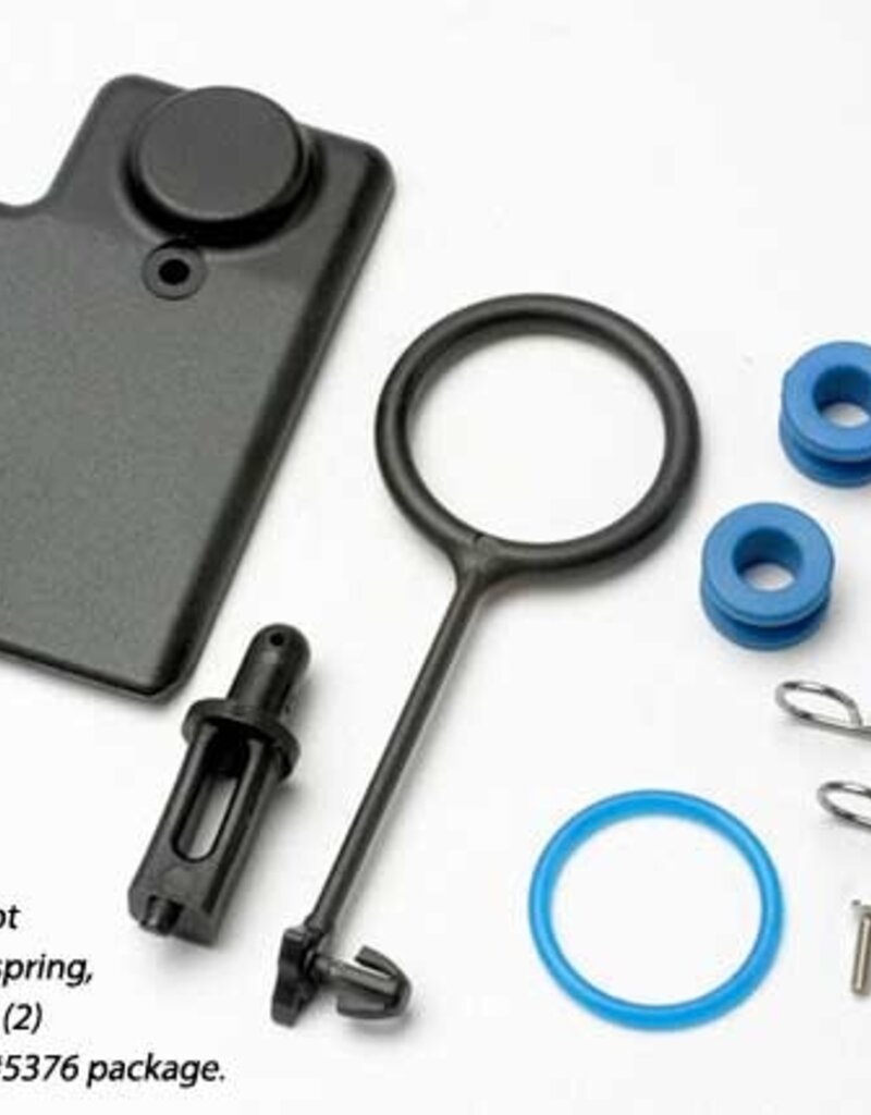 Traxxas 5376 - Rebuild kit, fuel tank (includes: mounting post, grommets (2), tank guard, mounting clips (2), cap o-ring, cap o-ring retainer, cap pull ring, spring, hardware)
