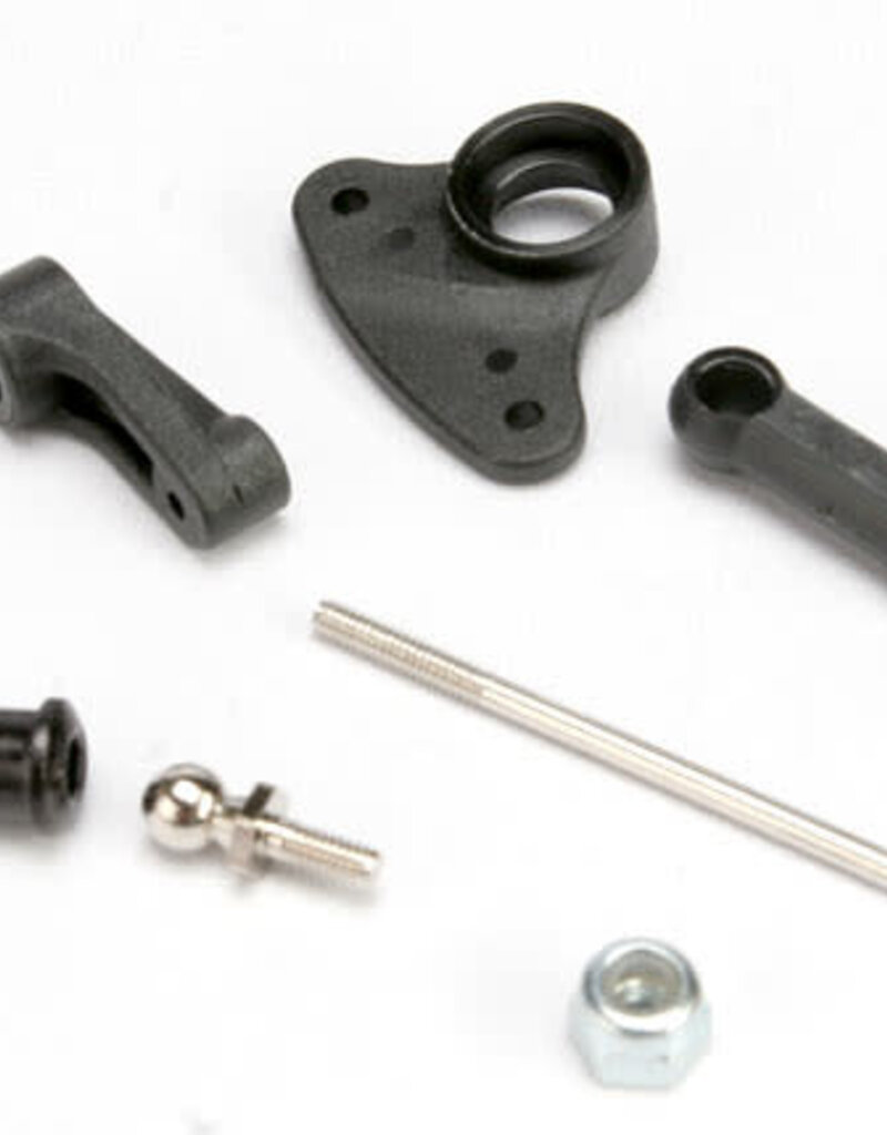 Traxxas 5567 Brake cam lever/ linkage rod/ bellcrank/ 4mm ball screw (1)/ 4mm ball cup (1)/ 3.0NL (1)/ 3X10 SS (1)