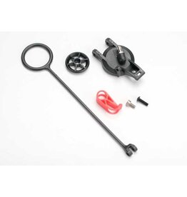 Traxxas 5547 Pull ring (1)/ fuel tank cap (1)/ engine shut-off clamp (1)/ 3x10 BCS (1)
