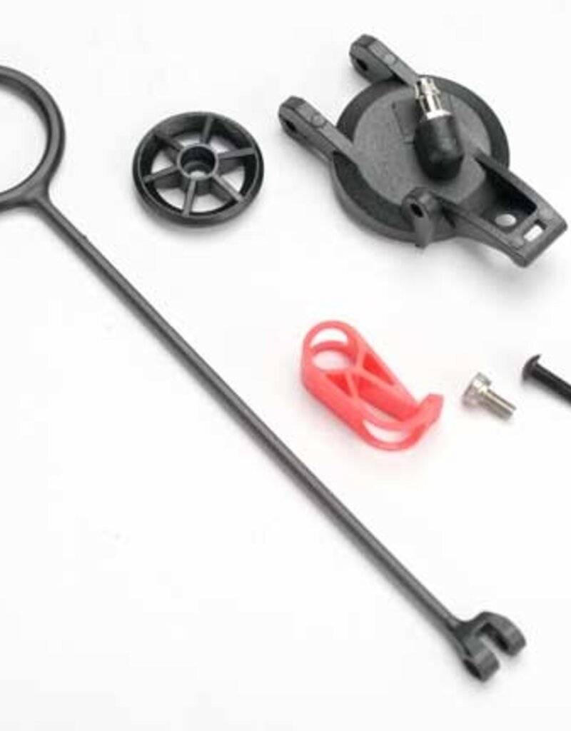 Traxxas 5547 Pull ring (1)/ fuel tank cap (1)/ engine shut-off clamp (1)/ 3x10 BCS (1)