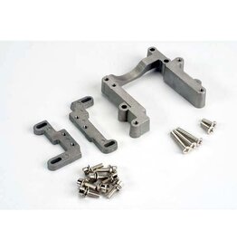 Traxxas 4460 Engine mount, 2 piece, aluminum (w/ screws) (N. Rustler®/Sport)