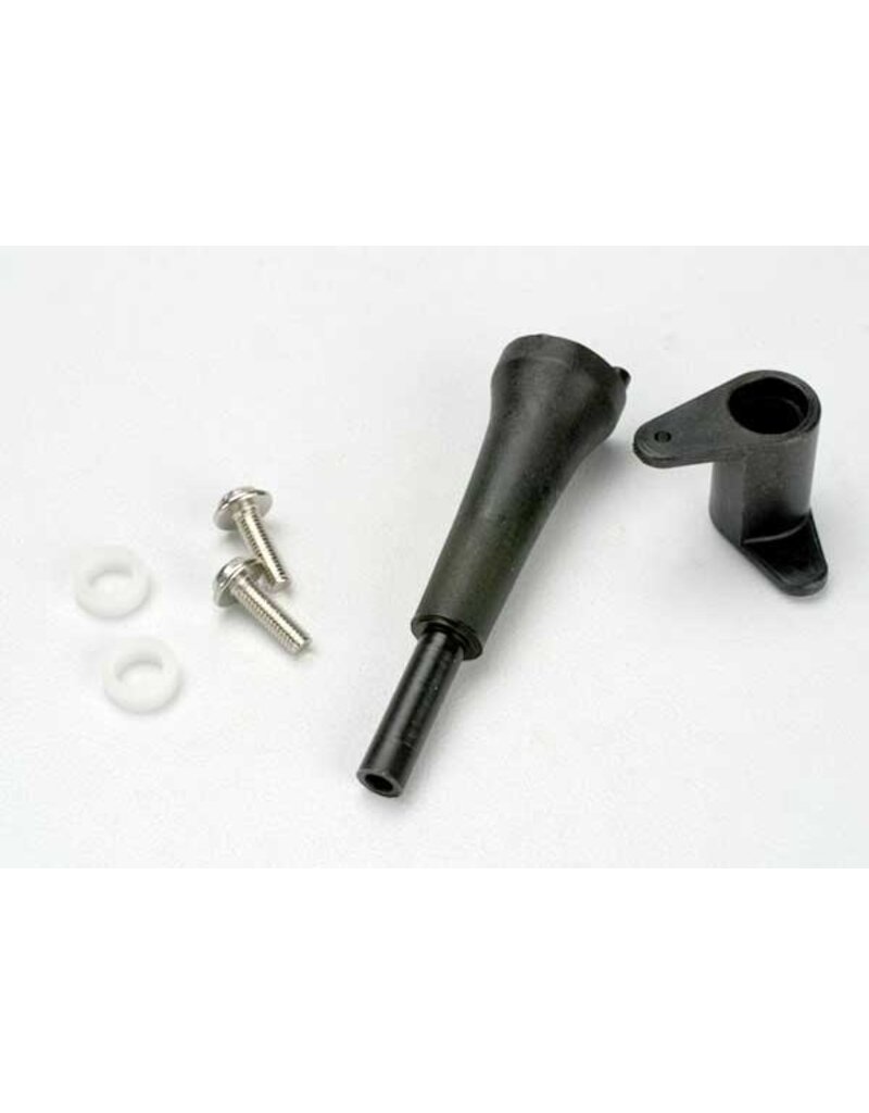 Traxxas 5167 Slide carb linkage bellcrank post/ 5x8x2.5 plastic bushing (2)/ bellcrank/ 5x8x0.5 fiber washer (2)/ 3x10 WM