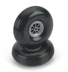 Dubro DUB225T	 Treaded Wheels, 2-1/4"
